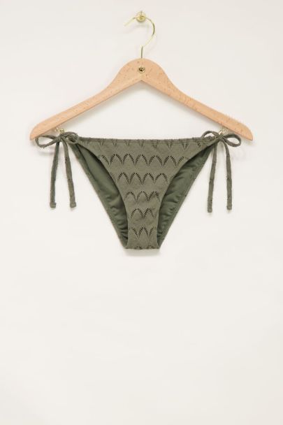 Dunkelgrüne Boho Bikini Hose