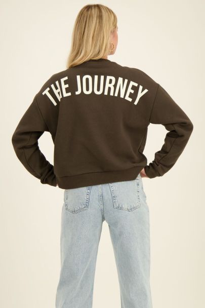 Donkergroene sweater the journey