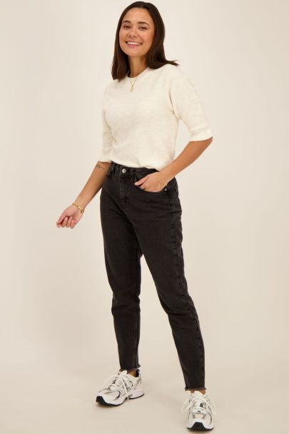 Dark grey mom jeans