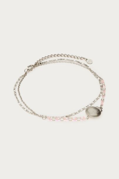 Double anklet with shell