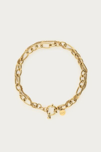 Double bracelet with link chain