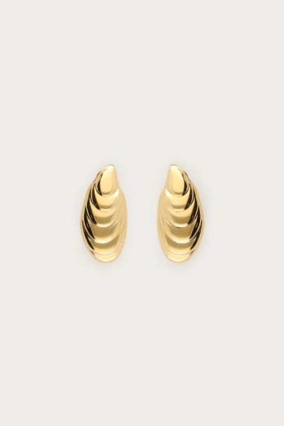 Boucles d'oreilles coquillage allongé