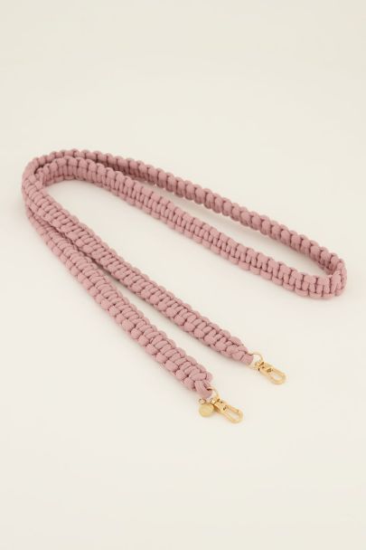 Pink braided phone cord | My Jewellery