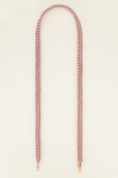 Pink braided phone cord