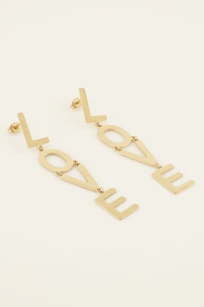 Earrings with love letters | My Jewellery