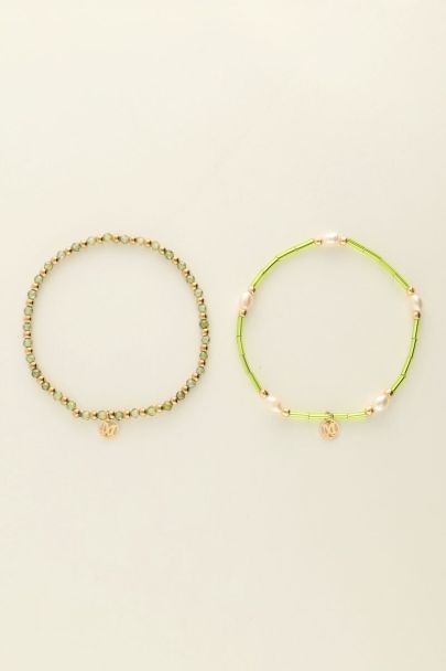 Elasticated beaded bracelet set | My Jewellery
