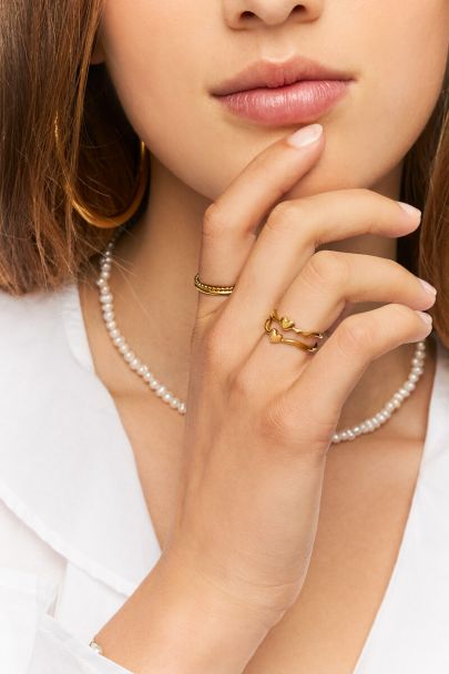 Forever connected ringen met hartje