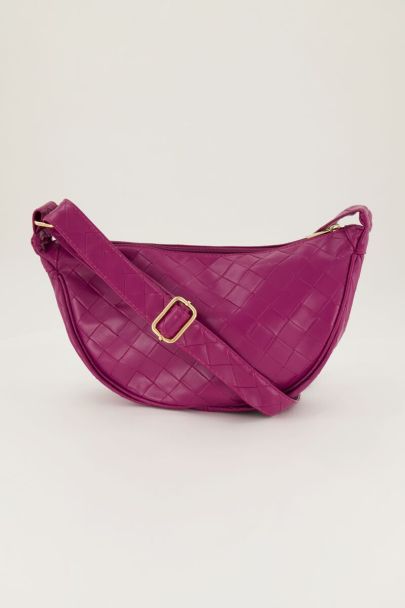 Fuchsia crossbody with checkered pattern | My Jewellery