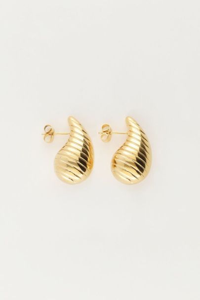 Striped drop earrings | My Jewellery