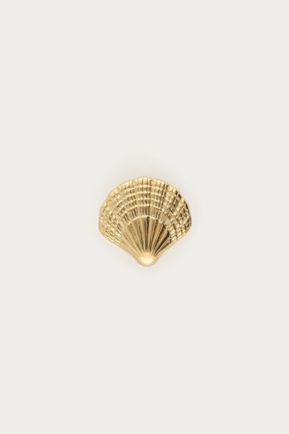 Goudkleurige schelpen knoop