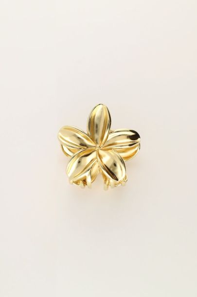 Gold coloured flowers hair clip