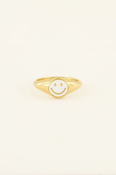 Gold smiley ring | My Jewellery