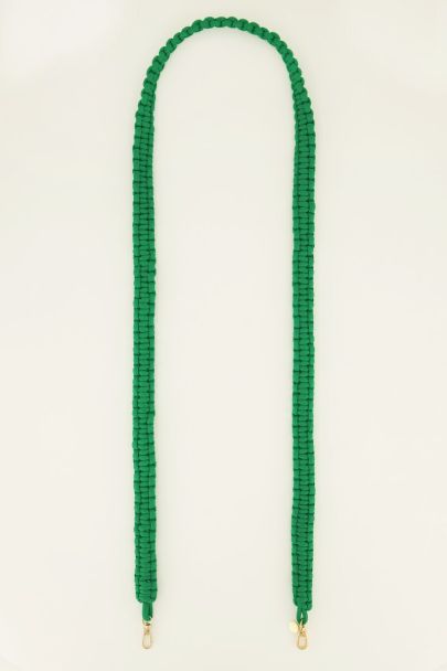 Green braided phone cord