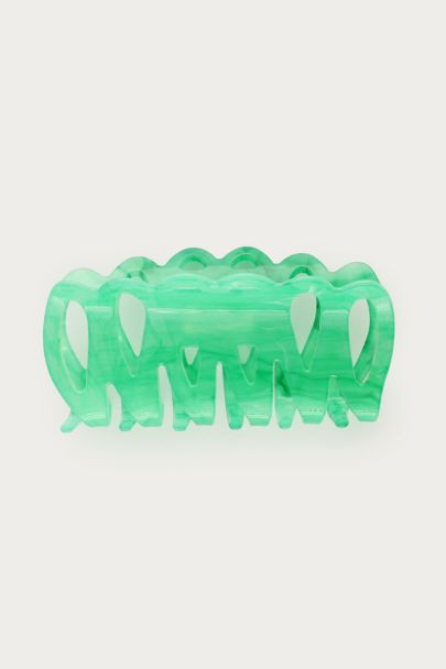 Groene haarclip met twist