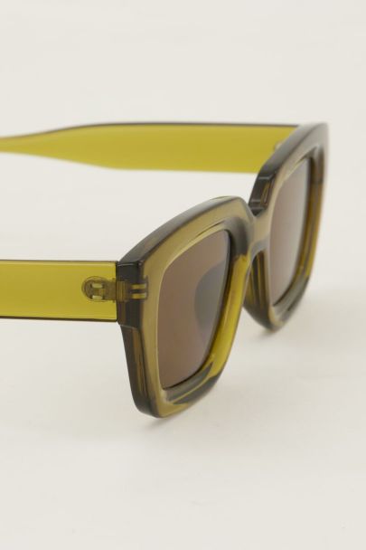 Green retro sunglasses