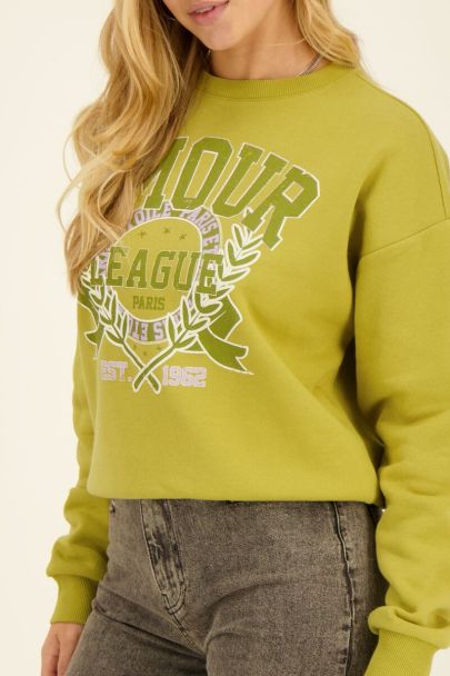 Groene sweater amour