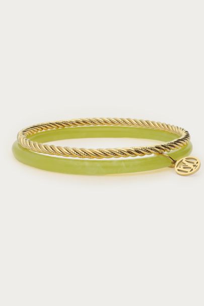 Green thin bangle set | My Jewellery