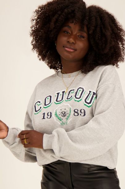 Grijze sweater coucou 