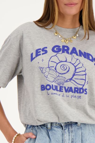 Grijs T-shirt ''Les grand boulevards''