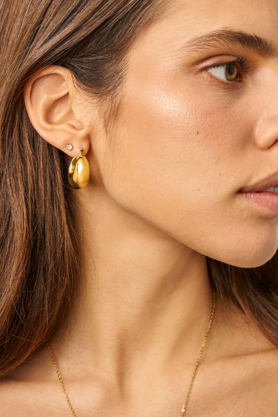 Boucles d'oreilles bulles bombées