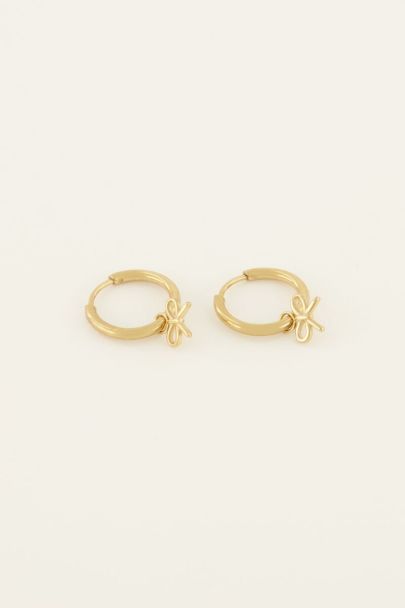 Oorringen met strik hanger | My Jewellery