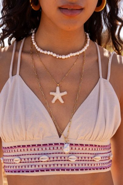Ocean chain necklace with starfish