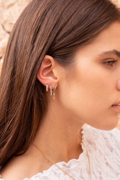 Boucles d’oreilles avec goutte et triangle