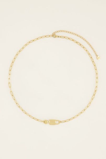 Iconic schakelketting met liefdesslot