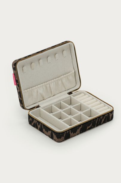 Leopard print jewellery box