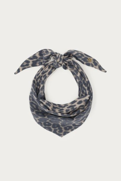 Leopard print triangle scarf | My Jewellery