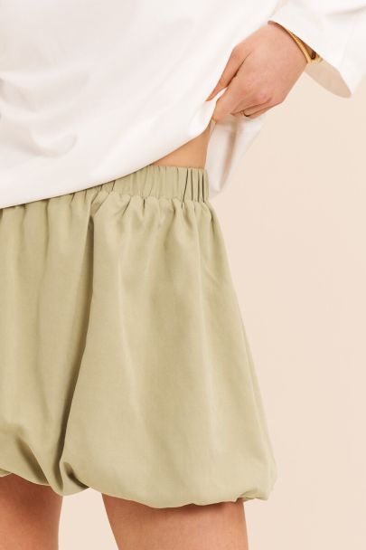 Licht groene ballon rok met elastische band