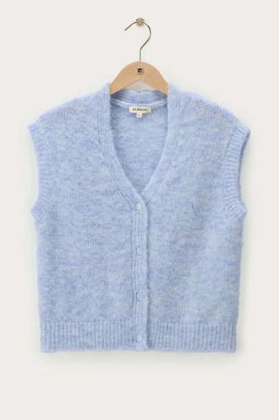 Light blue oversized gilet