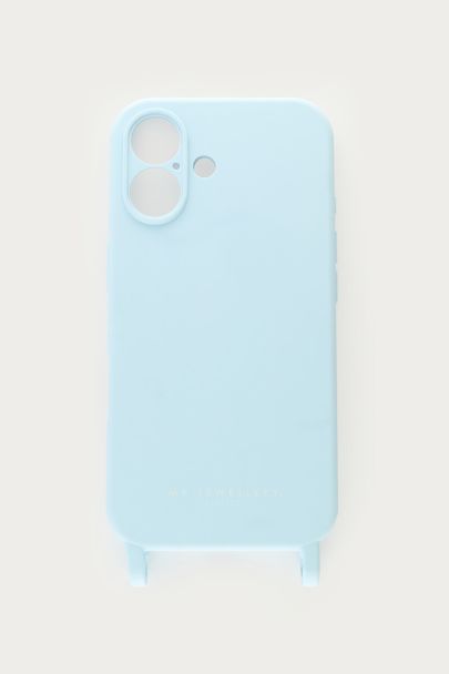 Coque de t&eacute;l&eacute;phone bleu clair en silicone