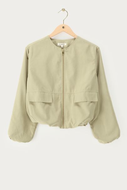 Licht groen ballon jacket