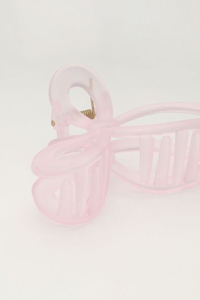 Light pink claw clip bow