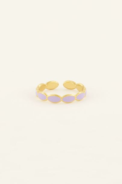 Lila ring met bubbles