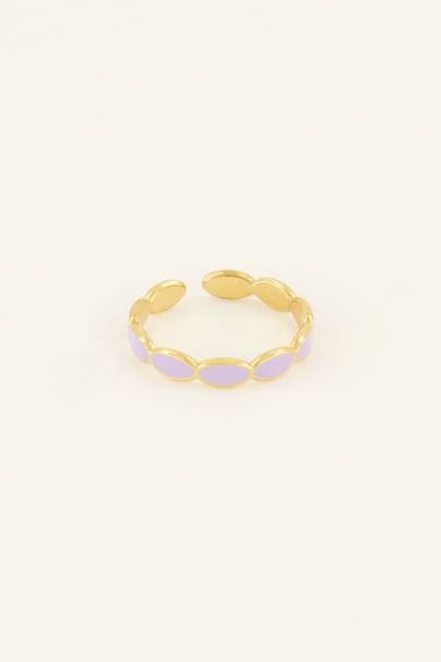 Lila ring met bubbles
