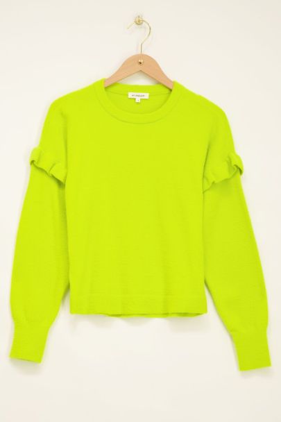Lime shop groene trui