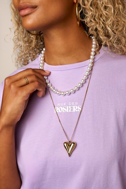 Long necklace with heart