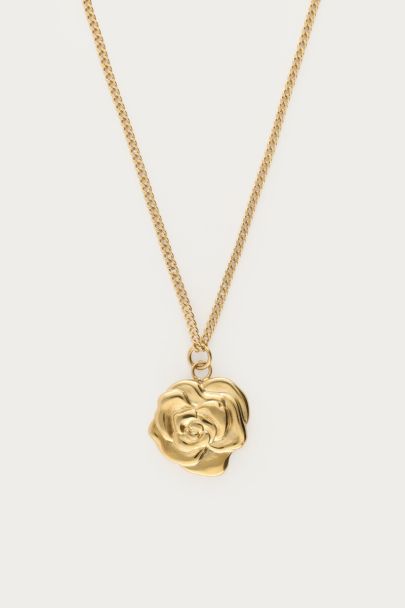 Lange Halskette mit Rose