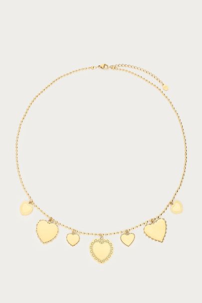 Love Kette mit sieben Herzen