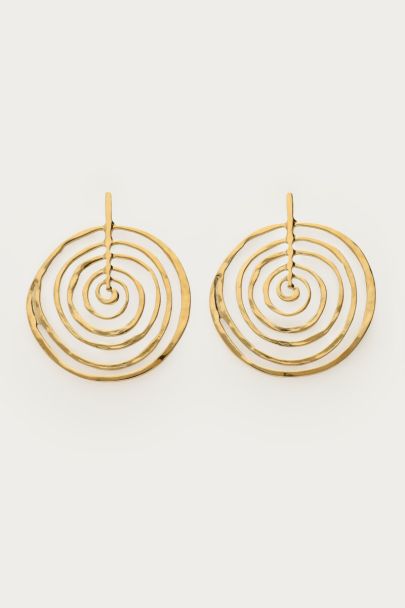 Mer drop earrings swirl