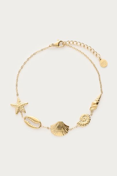 Mer minimalistische armband met schelpen