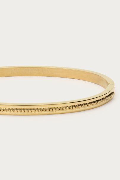 Bracelet rigide Midnight à relief