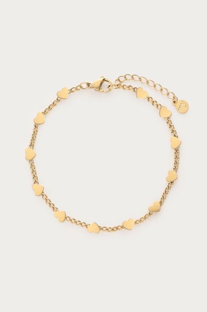 Bracelet Midnight avec petits cœurs 