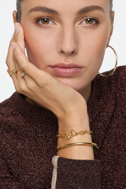 Bracelet Midnight avec 2 petits cœurs