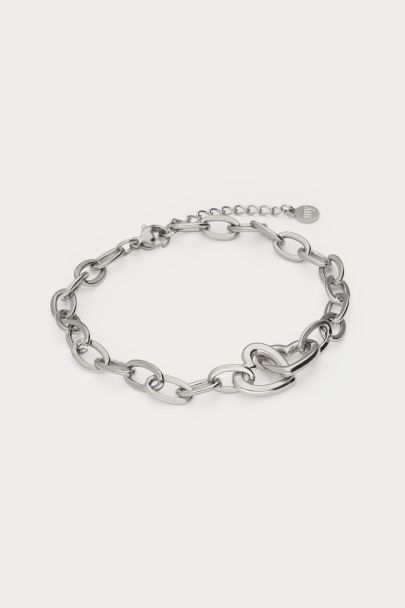 Bracelet Midnight avec 2 petits cœurs