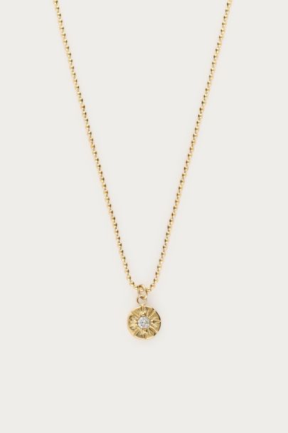Midnight ketting cirkel met strass