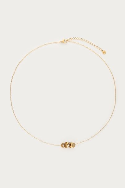 Midnight ketting met strass ringen