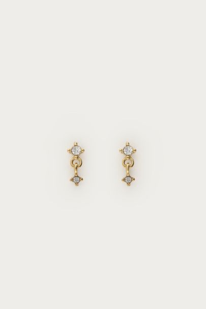 Puces d'oreilles Midnight à double strass